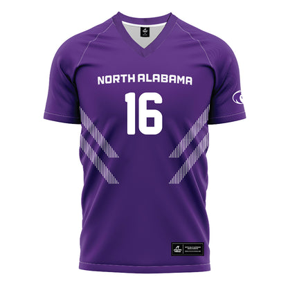 North Alabama - NCAA Women's Soccer : Mia Staley - Purple Soccer Jersey