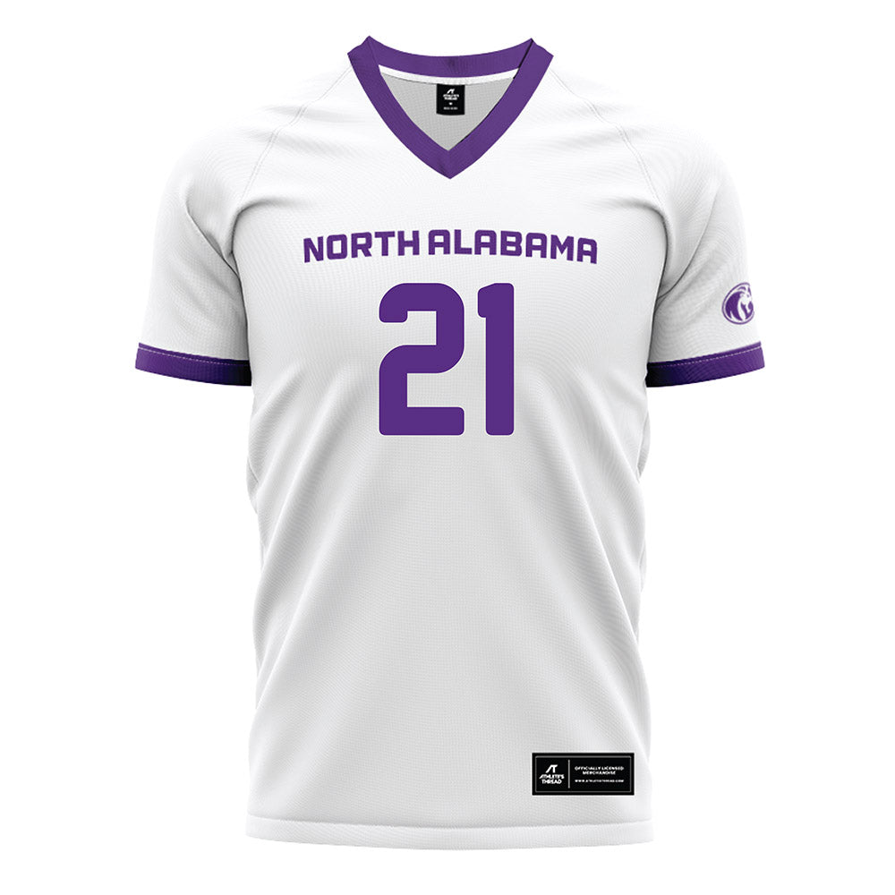 North Alabama - NCAA Women's Soccer : Maddie Allen - White Soccer Jersey-0