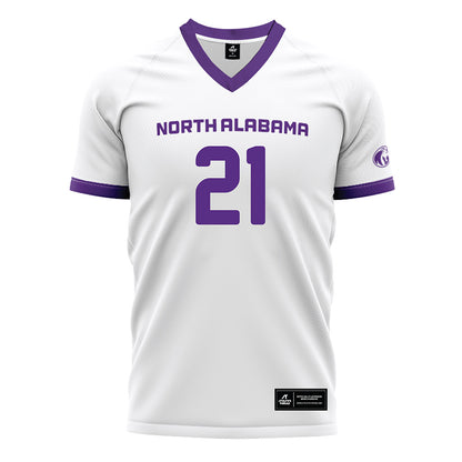 North Alabama - NCAA Women's Soccer : Maddie Allen - White Soccer Jersey-0