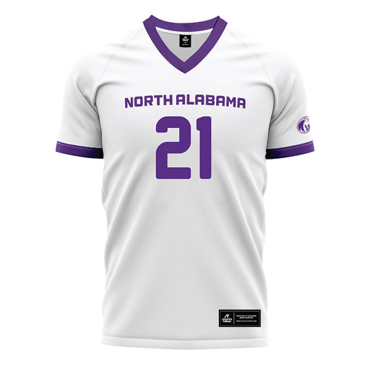 North Alabama - NCAA Women's Soccer : Maddie Allen - White Soccer Jersey-0