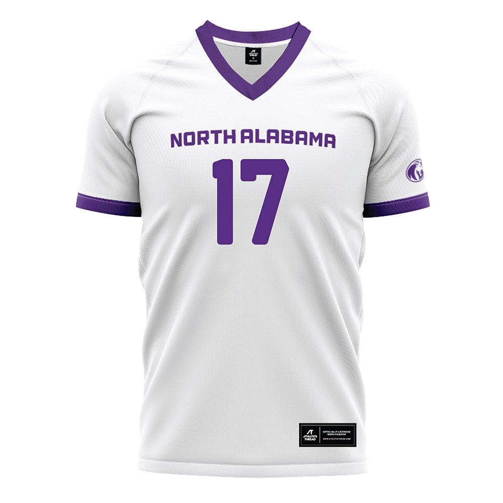 North Alabama - NCAA Women's Soccer : Charlotte Sobotka - White Soccer Jersey-0