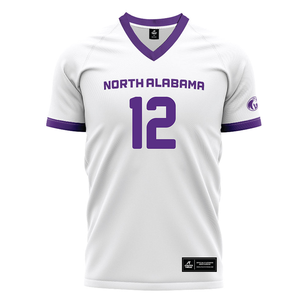 North Alabama - NCAA Women's Soccer : Abby Witten - White Soccer Jersey-0
