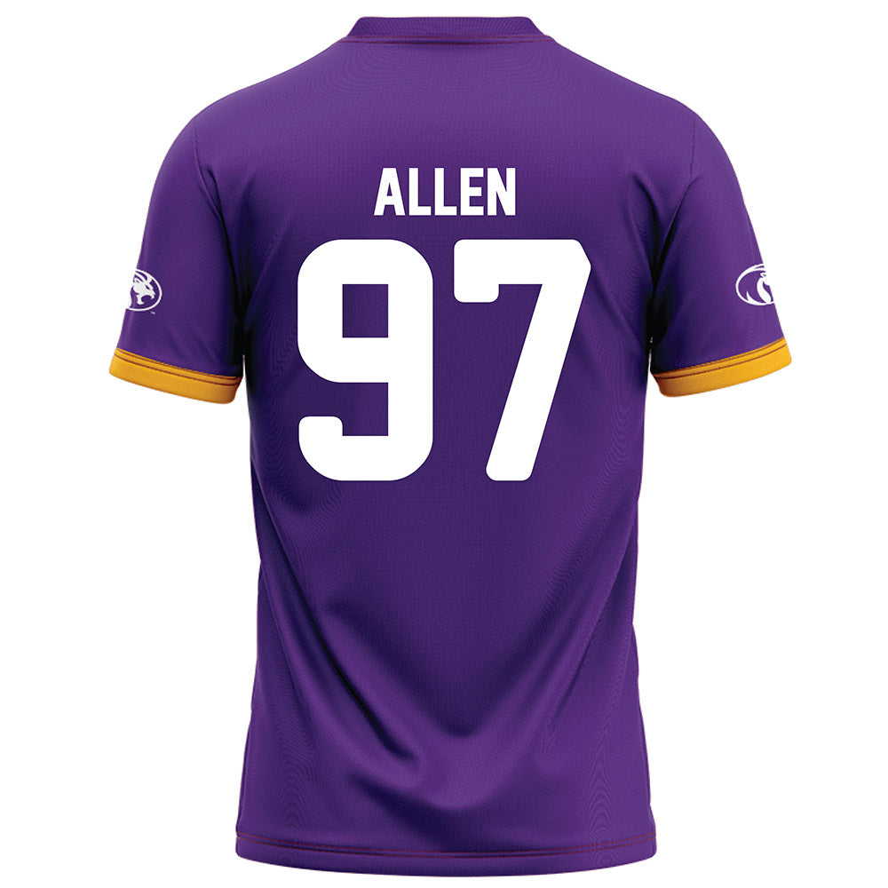 North Alabama - NCAA Football : Trace Allen - Purple Football Jersey-1