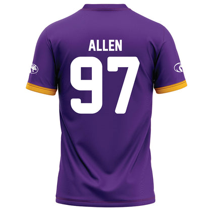 North Alabama - NCAA Football : Trace Allen - Purple Football Jersey-1