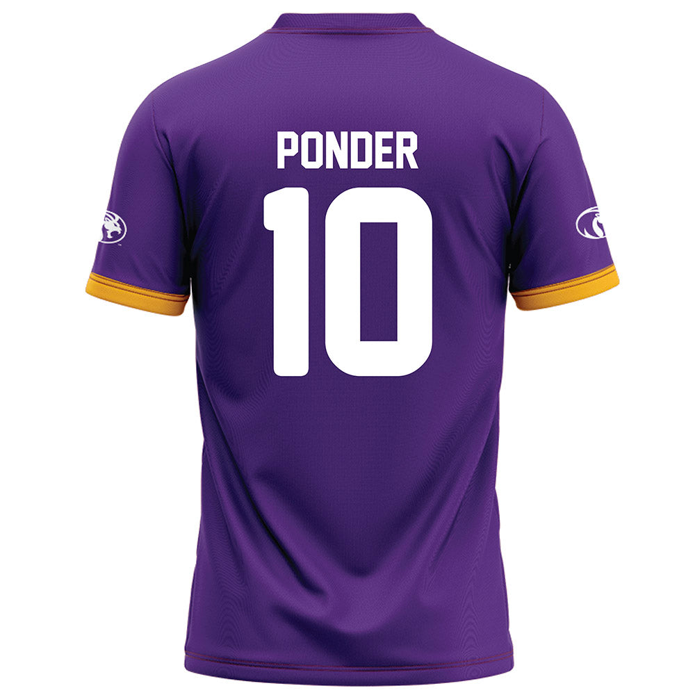 North Alabama - NCAA Football : Garrick Ponder - Purple Football Jersey