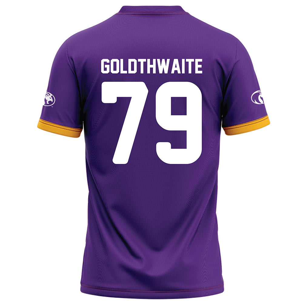North Alabama - NCAA Football : Raykwon Goldthwaite - Purple Football Jersey-1