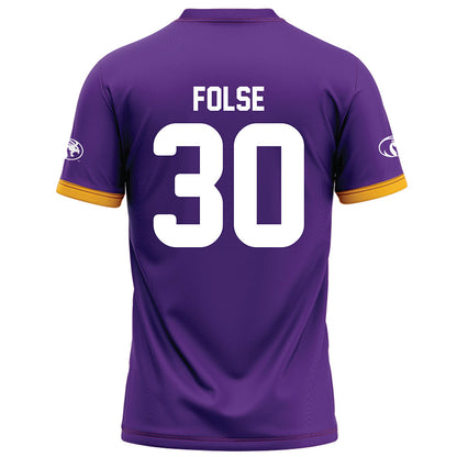 North Alabama - NCAA Football : Kemon Folse - Purple Football Jersey-1