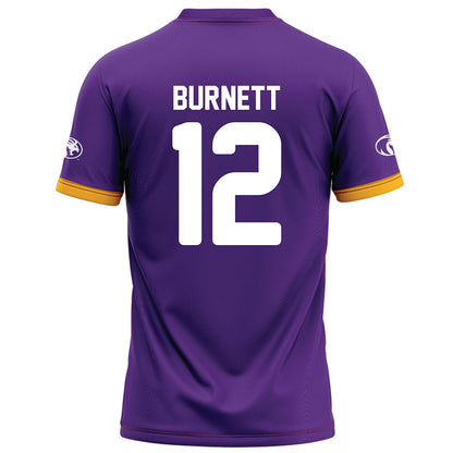 North Alabama - NCAA Football : Christopher Burnett - Purple Football Jersey