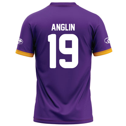 North Alabama - NCAA Football : Josh Anglin - Purple Football Jersey