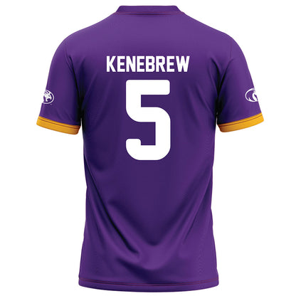 North Alabama - NCAA Football : Takairee Kenebrew - Purple Football Jersey