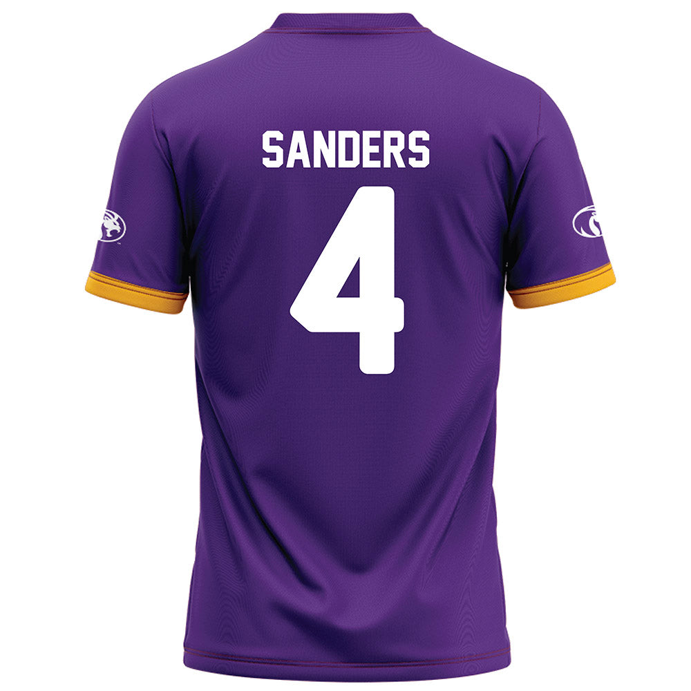 North Alabama - NCAA Football : LT Sanders - Purple Football Jersey-1