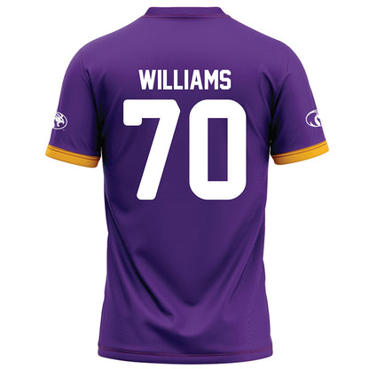 North Alabama - NCAA Football : Eric Williams - Purple Football Jersey-1