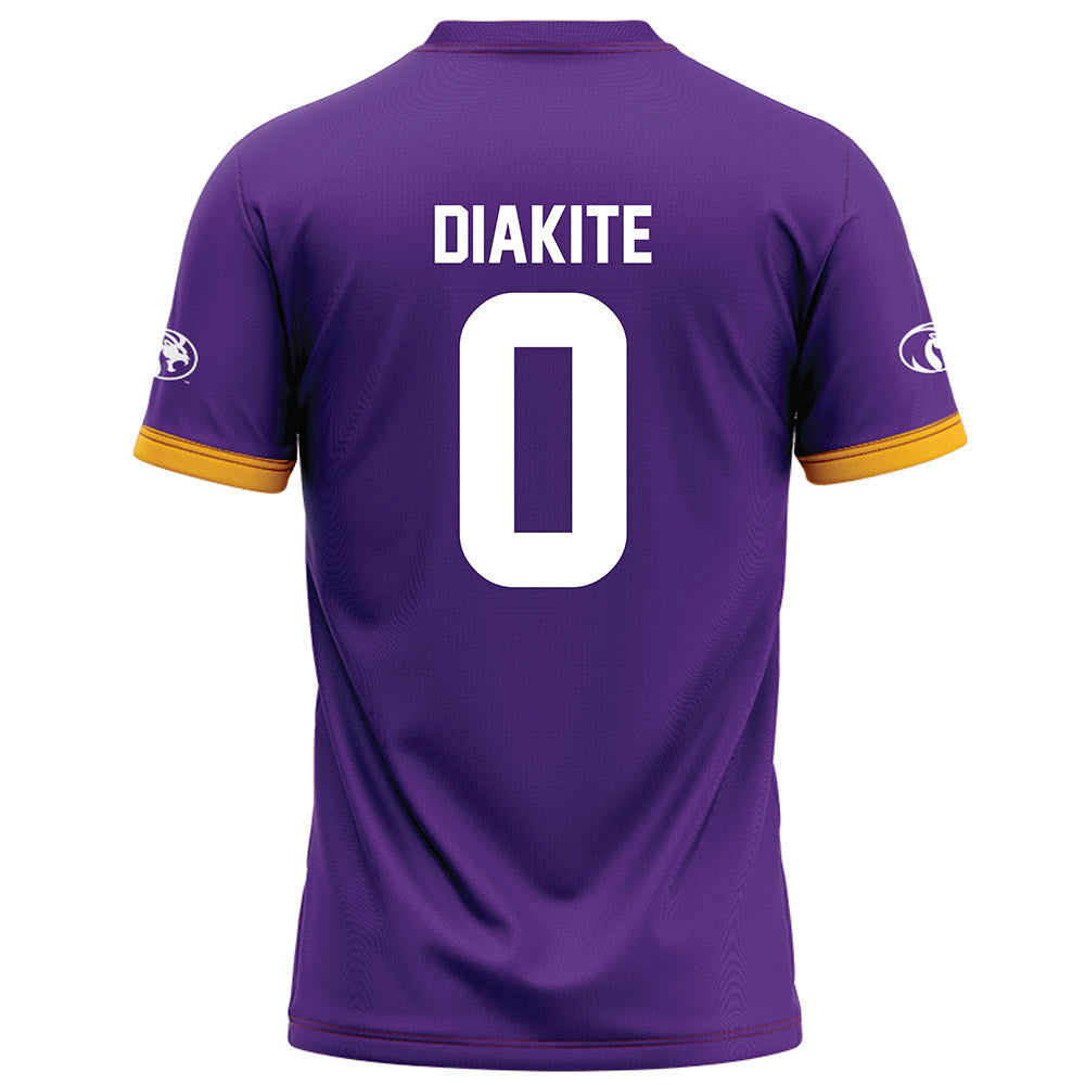 North Alabama - NCAA Football : BJ Diakite - Purple Football Jersey-1