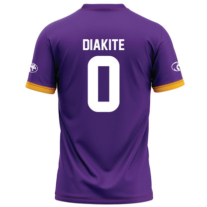 North Alabama - NCAA Football : BJ Diakite - Purple Football Jersey-1