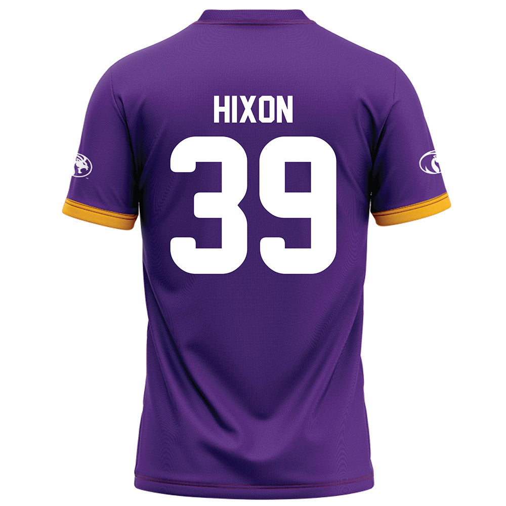 North Alabama - NCAA Football : Josiah Hixon - Purple Football Jersey-1