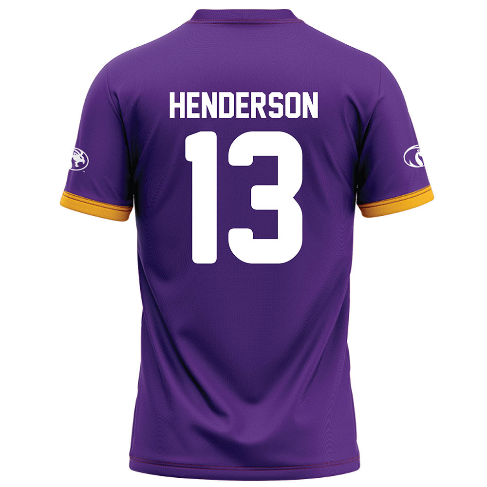 North Alabama - NCAA Football : Magnum Henderson - Purple Football Jersey-1
