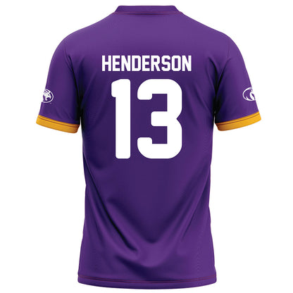 North Alabama - NCAA Football : Magnum Henderson - Purple Football Jersey-1
