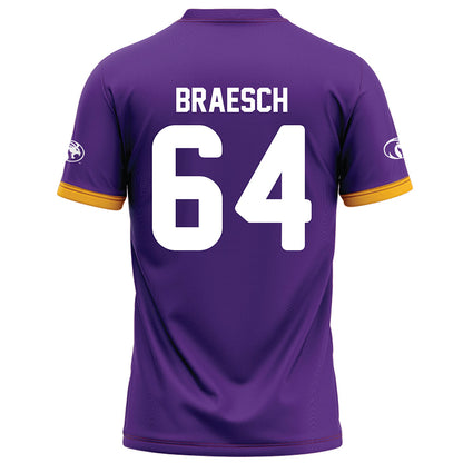 North Alabama - NCAA Football : Dominic Braesch - Purple Football Jersey-1