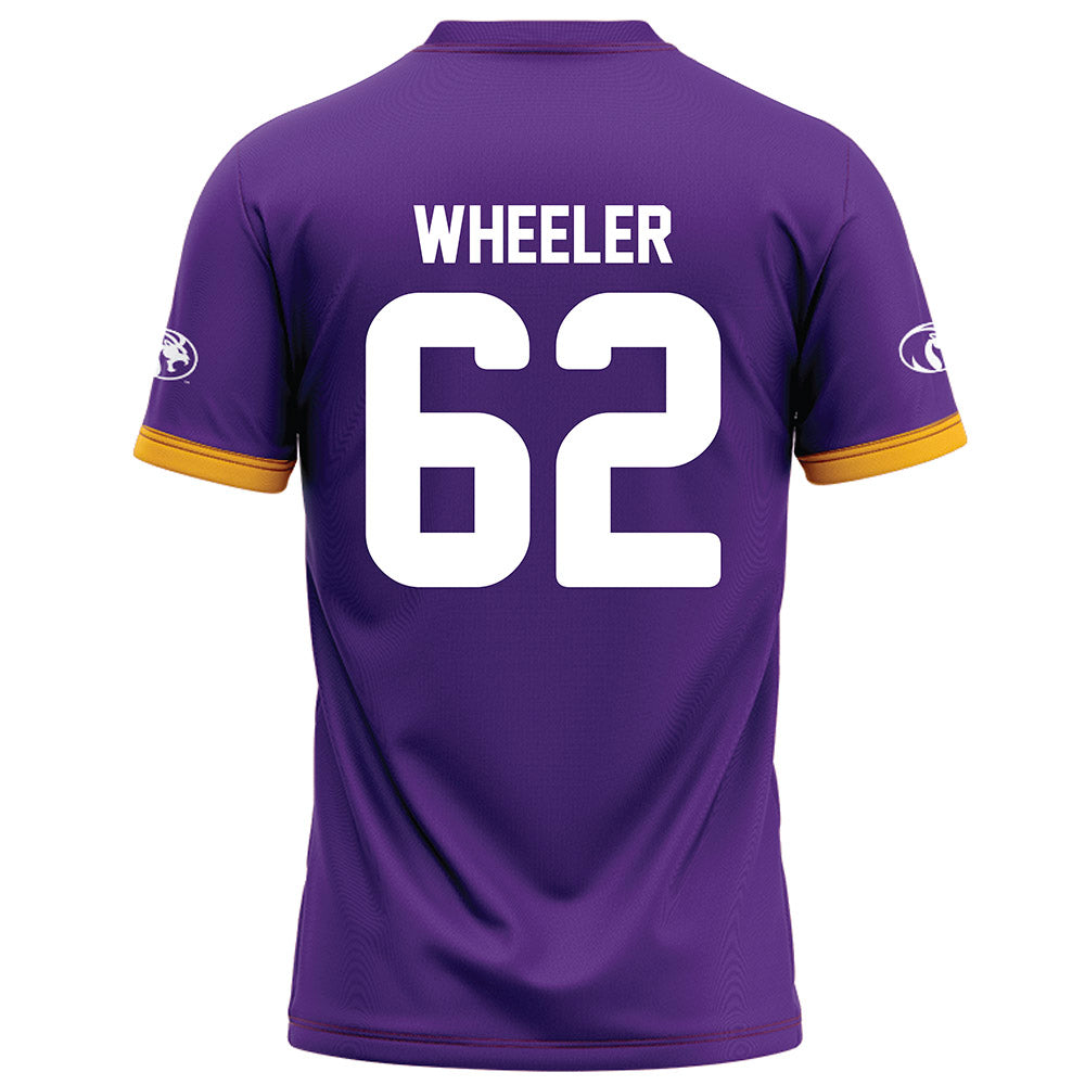 North Alabama - NCAA Football : Carson Wheeler - Purple Football Jersey-1