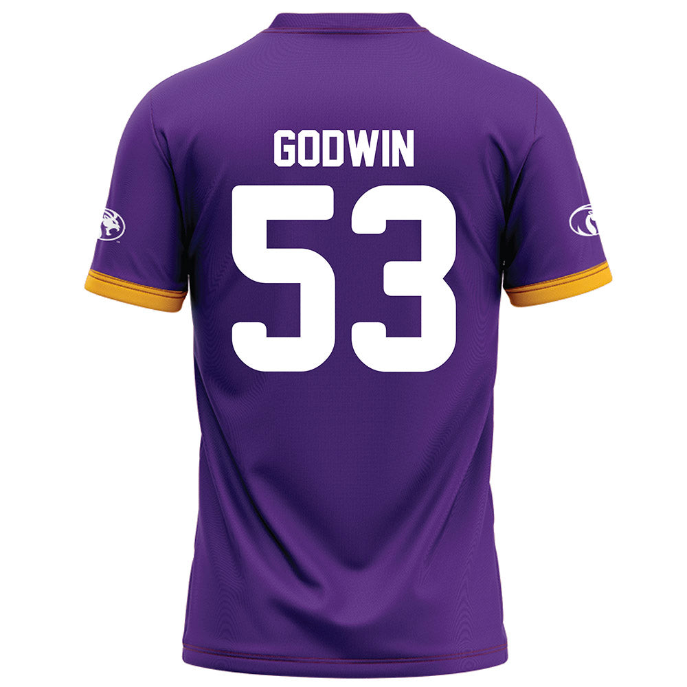North Alabama - NCAA Football : Evan Godwin - Purple Football Jersey