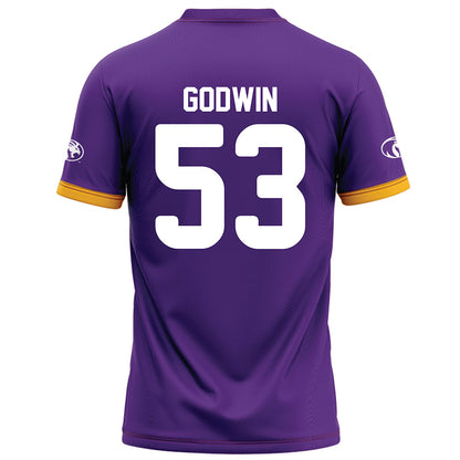 North Alabama - NCAA Football : Evan Godwin - Purple Football Jersey