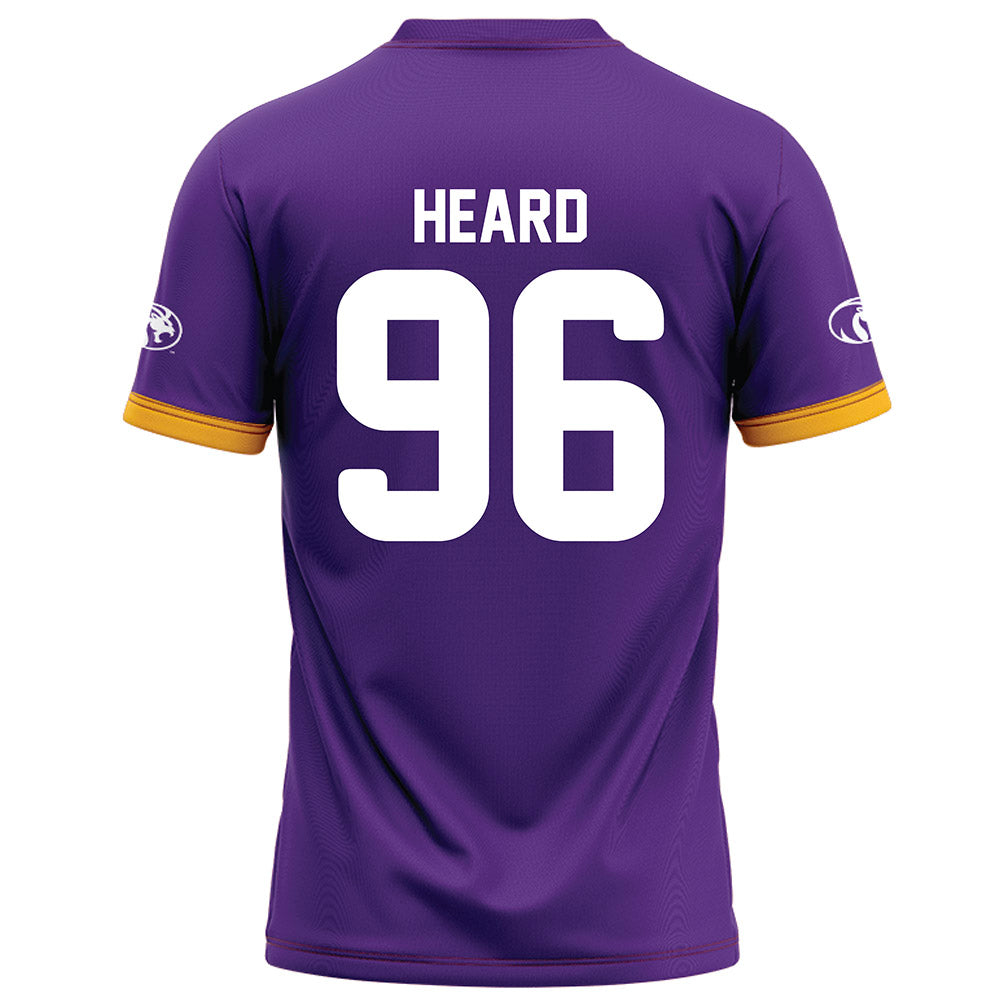 North Alabama - NCAA Football : Matthew Heard - Purple Football Jersey-1