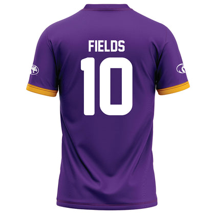 North Alabama - NCAA Football : KJ fields - Purple Football Jersey-1