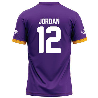 North Alabama - NCAA Football : Michael Jordan - Purple Football Jersey-1