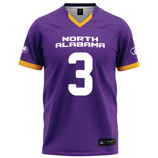 North Alabama - NCAA Football : Jermaine Ray jr - Purple Football Jersey