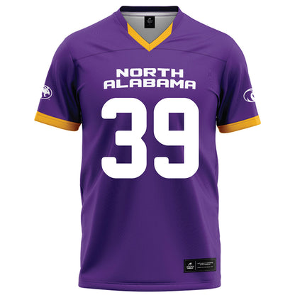 North Alabama - NCAA Football : Josiah Hixon - Purple Football Jersey-0