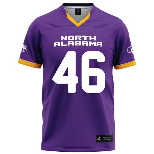 North Alabama - NCAA Football : Joshua Cooper - Purple Football Jersey-0
