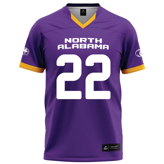 North Alabama - NCAA Football :Jaylen Simpson - Purple Football Jersey-0