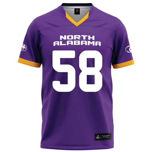 North Alabama - NCAA Football : Drew Lawson - Purple Football Jersey-0