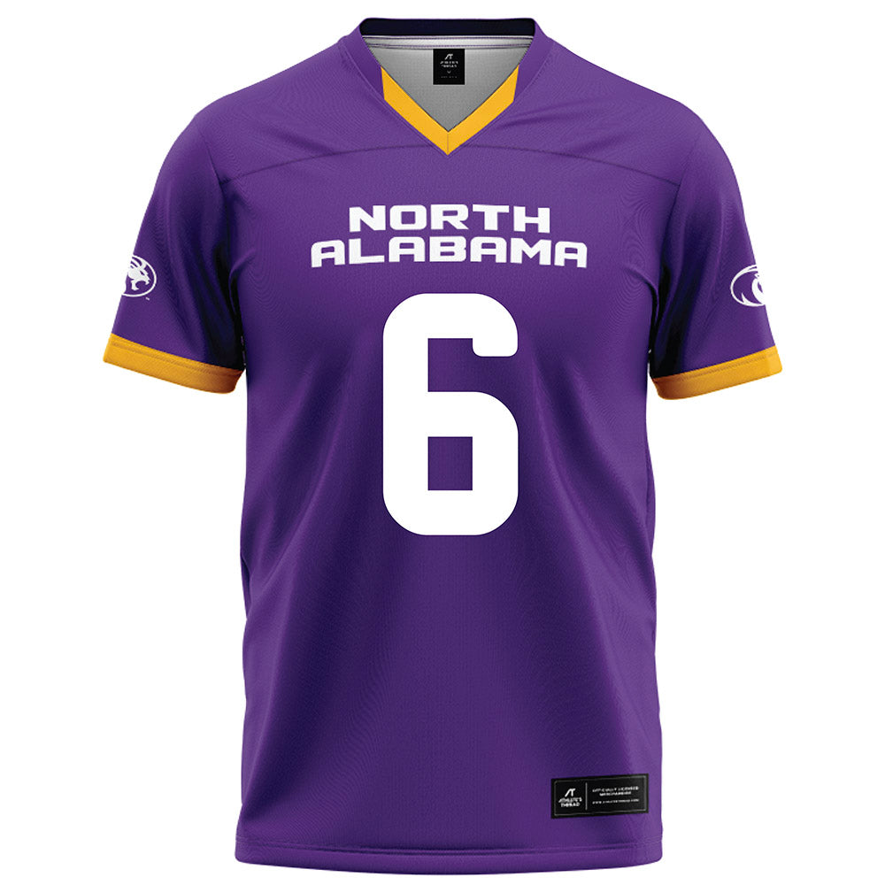 North Alabama - NCAA Football : Travis Collier - Purple Football Jersey-0