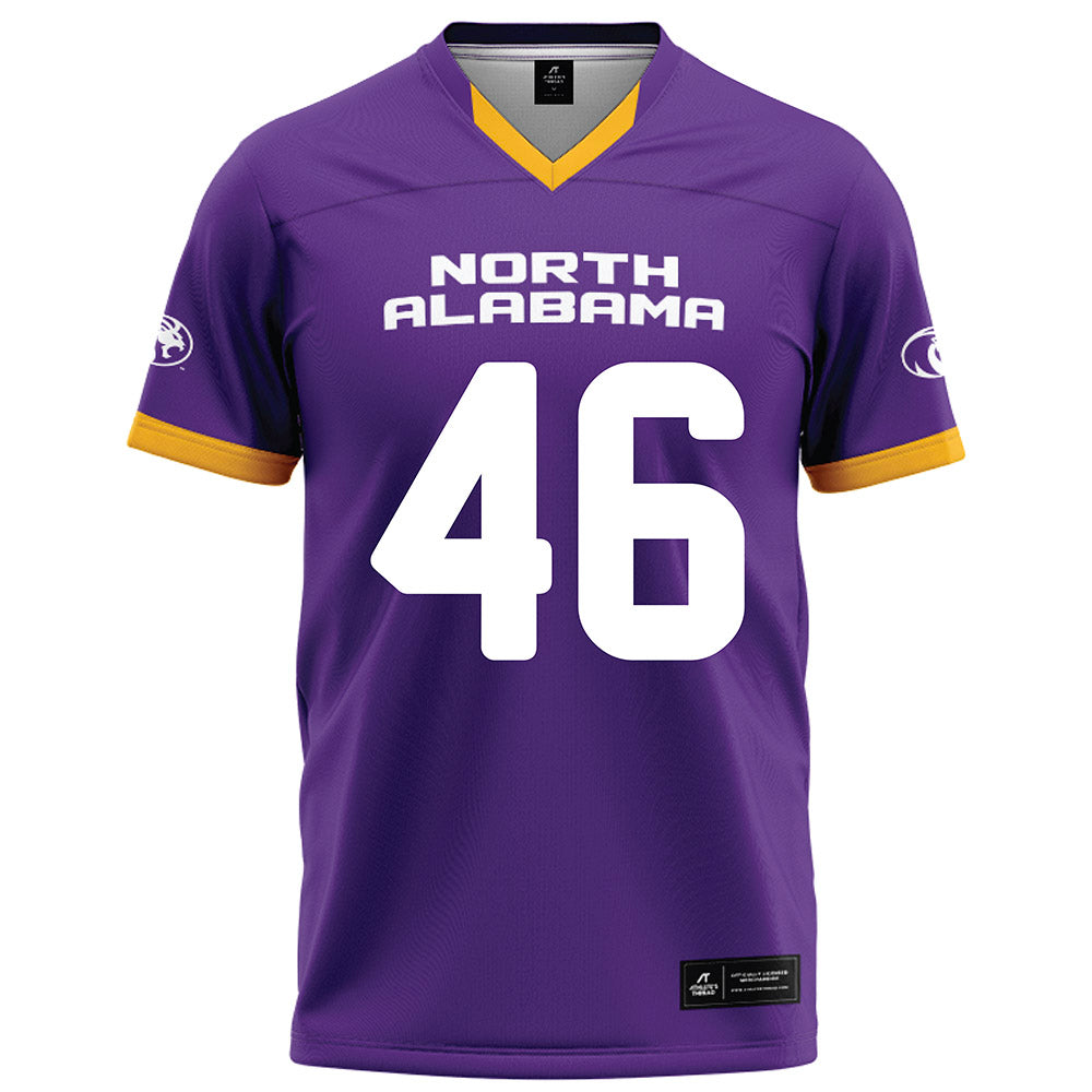North Alabama - NCAA Football : Joshua Cooper - Purple Football Jersey-0