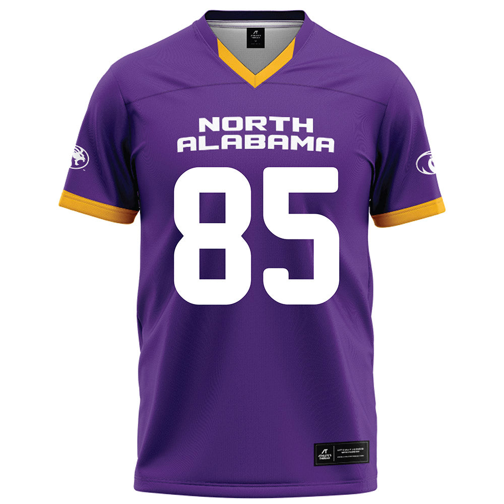 North Alabama - NCAA Football : Noah Gregg - Purple Football Jersey-0