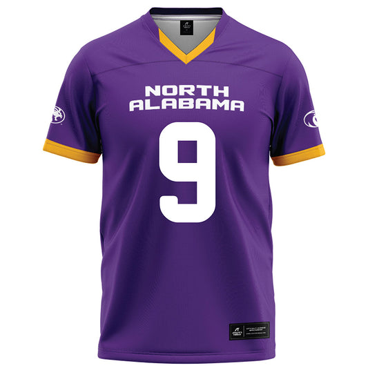 North Alabama - NCAA Football : Logan Collier - Purple Football Jersey