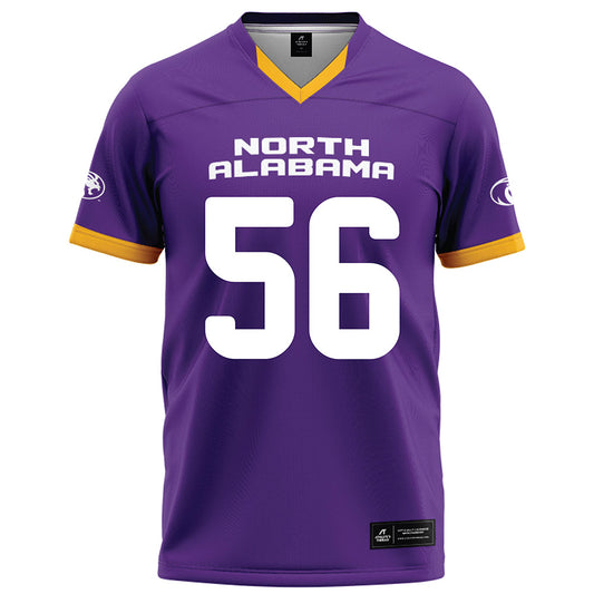 North Alabama - NCAA Football : Matthew Wells - Purple Football Jersey-0