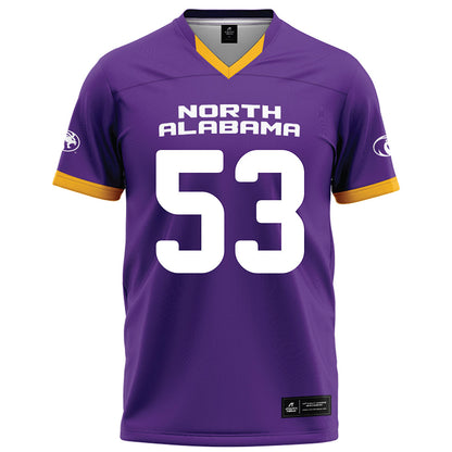 North Alabama - NCAA Football : Evan Godwin - Purple Football Jersey
