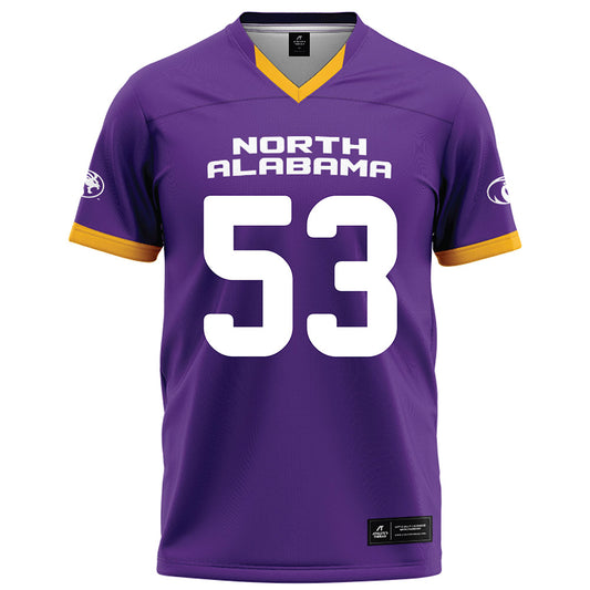 North Alabama - NCAA Football : Evan Godwin - Purple Football Jersey