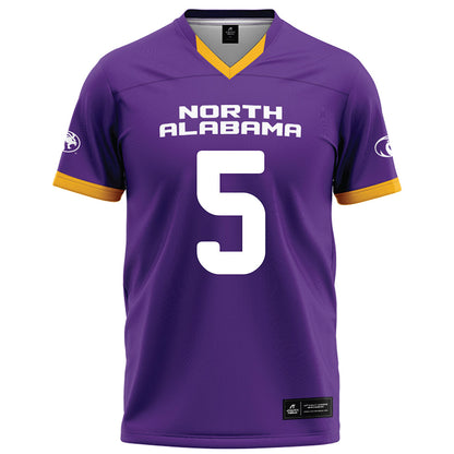 North Alabama - NCAA Football : Takairee Kenebrew - Purple Football Jersey