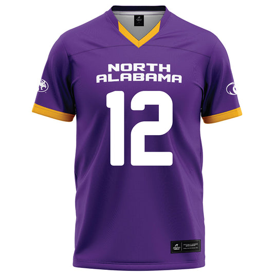 North Alabama - NCAA Football : Michael Jordan - Purple Football Jersey-0