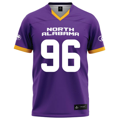 North Alabama - NCAA Football : Matthew Heard - Purple Football Jersey-0