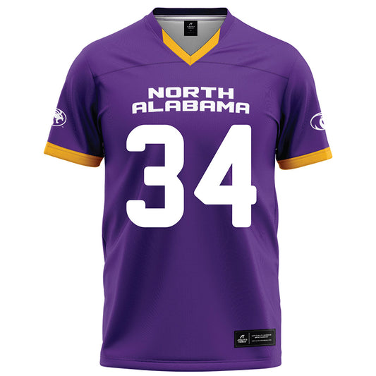 North Alabama - NCAA Football : Anthony Young - Purple Football Jersey-0