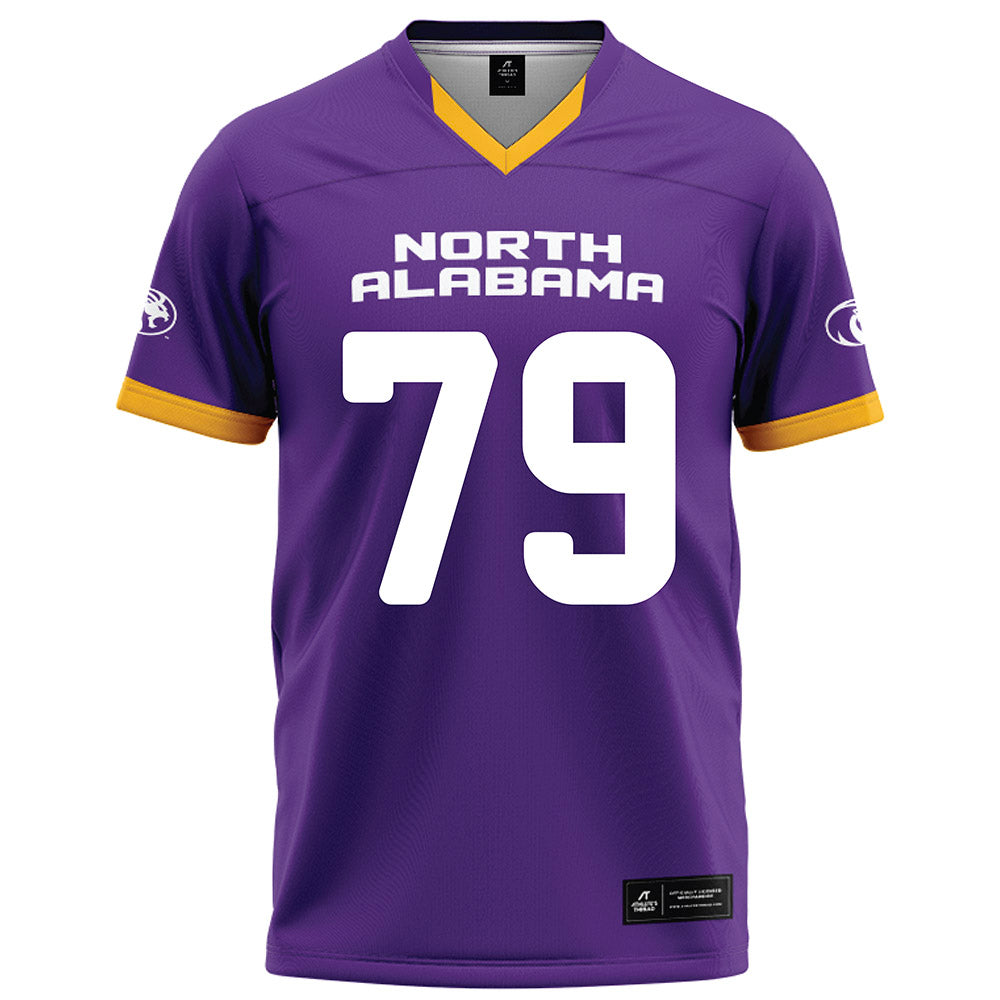 North Alabama - NCAA Football : Raykwon Goldthwaite - Purple Football Jersey-0