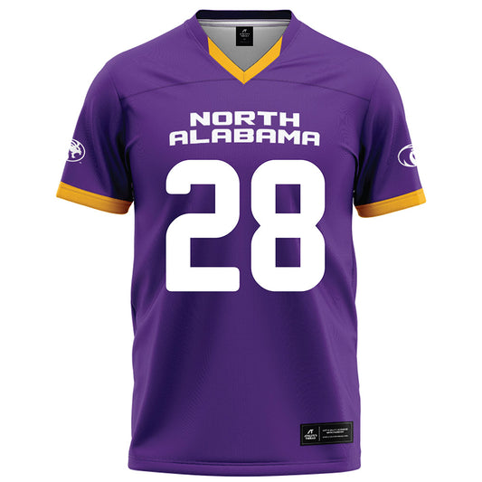 North Alabama - NCAA Football : Jalen Fletcher - Purple Football Jersey-0
