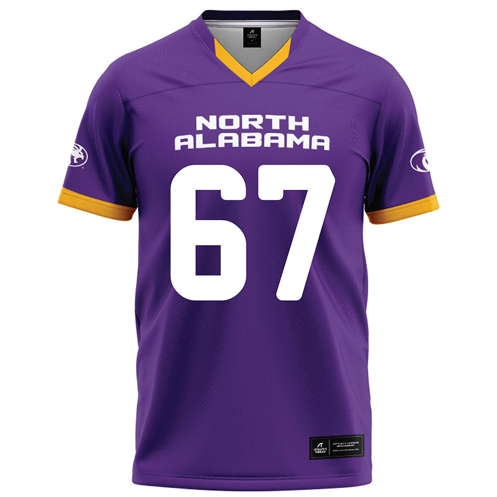 North Alabama - NCAA Football : Shane McNatt - Purple Football Jersey-0