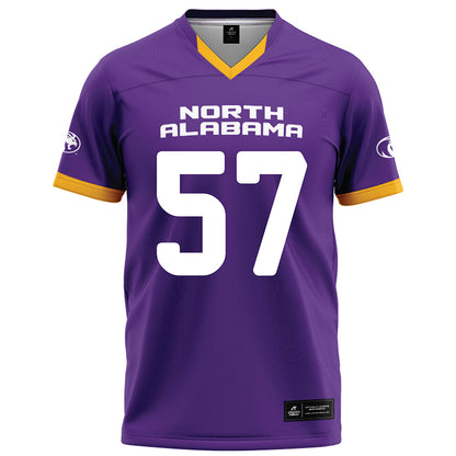 North Alabama - NCAA Football : Fred Vili - Purple Football Jersey-0