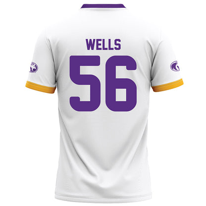 North Alabama - NCAA Football : Matthew Wells - White Football Jersey-1