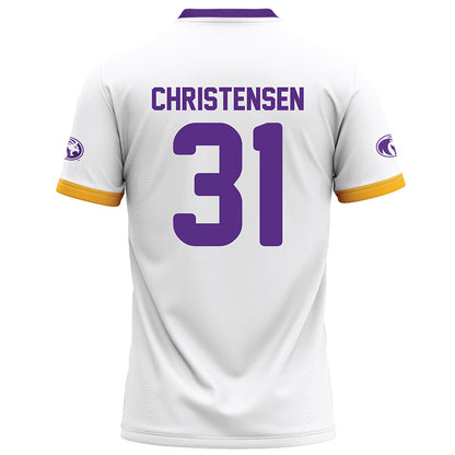 North Alabama - NCAA Football : Micah Christensen - White Football Jersey-1